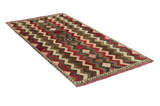 Gabbeh - Qashqai Persian Carpet 202x100 - Picture 1
