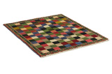 Gabbeh - Bakhtiari Persian Carpet 132x112 - Picture 1