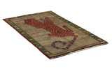 Gabbeh - Qashqai Persian Carpet 148x90 - Picture 1