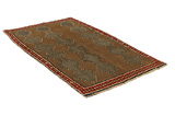 Gabbeh - Qashqai Persian Carpet 224x119 - Picture 1