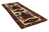 Bakhtiari - Gabbeh Persian Carpet 344x127 - Picture 1