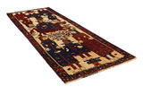 Bakhtiari - Qashqai Persian Carpet 356x127 - Picture 1