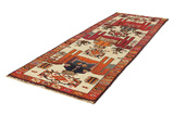 Bakhtiari - Qashqai Persian Carpet 360x123 - Picture 2