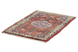 Borchalou - Hamadan Persian Carpet 83x56 - Picture 2