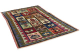 Gabbeh - Bakhtiari Persian Carpet 208x145 - Picture 1