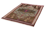 Gabbeh - Qashqai Persian Carpet 198x143 - Picture 2
