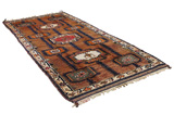 Gabbeh - Qashqai Persian Carpet 355x153 - Picture 1