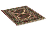 Koliai - Kurdi Persian Carpet 88x67 - Picture 1