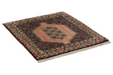 Senneh - Kurdi Persian Carpet 88x76 - Picture 1