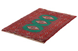 Bokhara - Turkaman Persian Carpet 95x66 - Picture 2