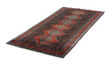 Senneh - Kurdi Persian Carpet 284x133 - Picture 2